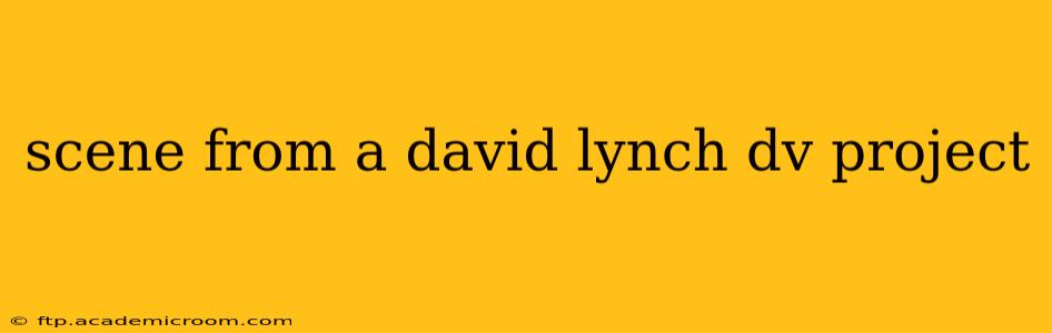 scene from a david lynch dv project
