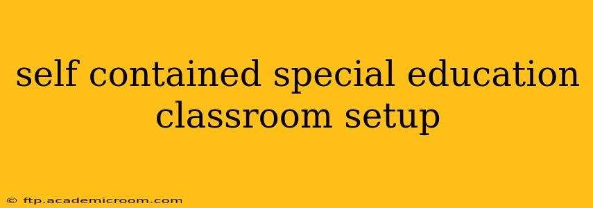 self contained special education classroom setup