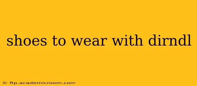 shoes to wear with dirndl