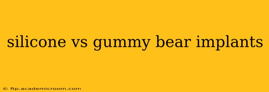 silicone vs gummy bear implants