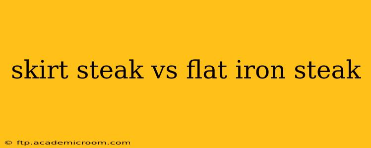skirt steak vs flat iron steak
