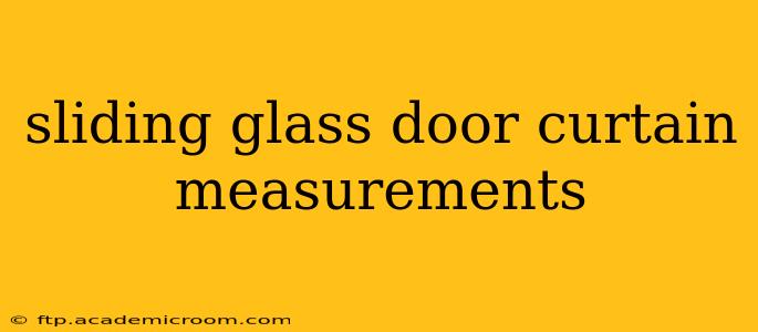 sliding glass door curtain measurements