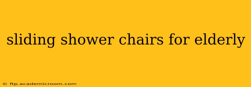 sliding shower chairs for elderly