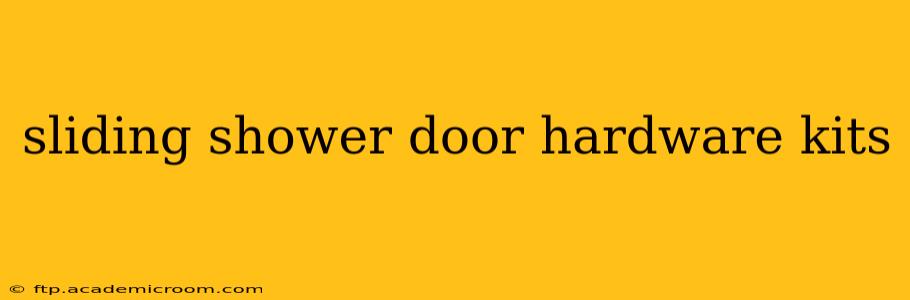 sliding shower door hardware kits