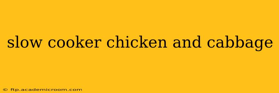 slow cooker chicken and cabbage