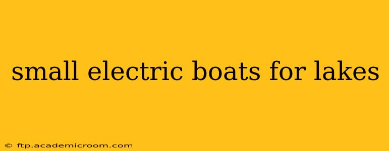 small electric boats for lakes