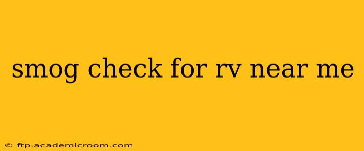 smog check for rv near me