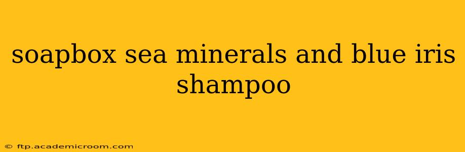 soapbox sea minerals and blue iris shampoo
