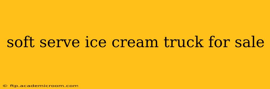 soft serve ice cream truck for sale