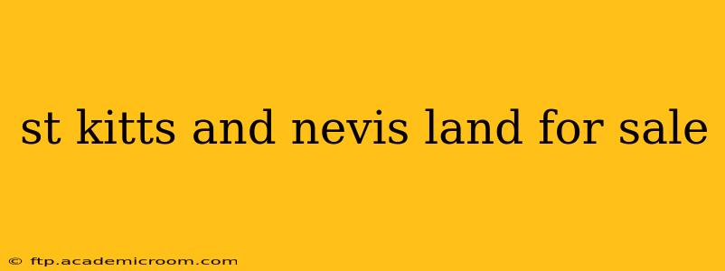 st kitts and nevis land for sale