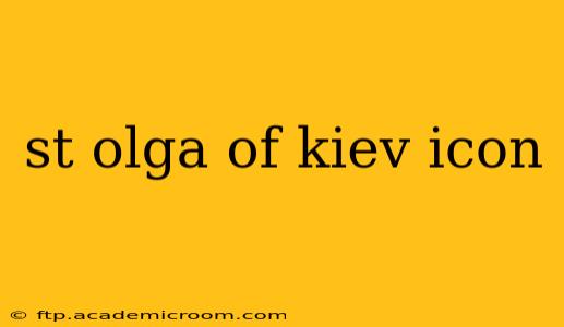 st olga of kiev icon