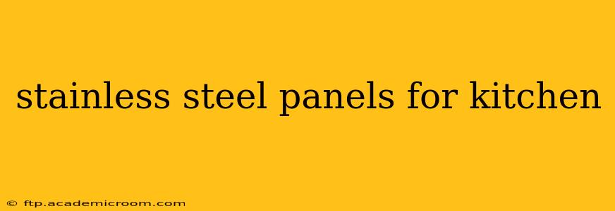 stainless steel panels for kitchen