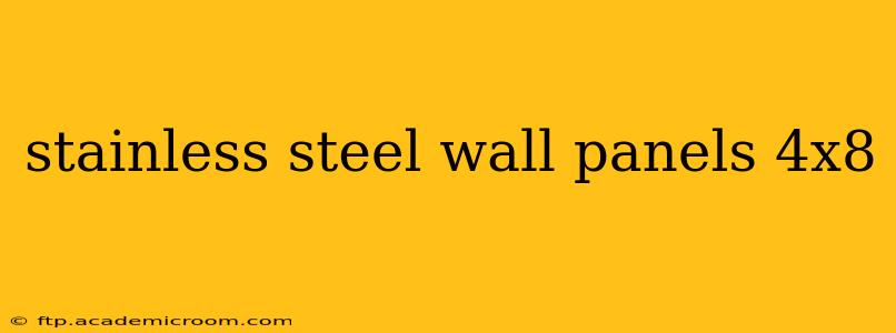stainless steel wall panels 4x8