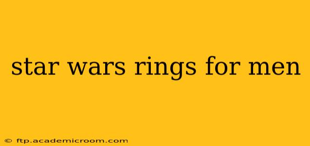 star wars rings for men