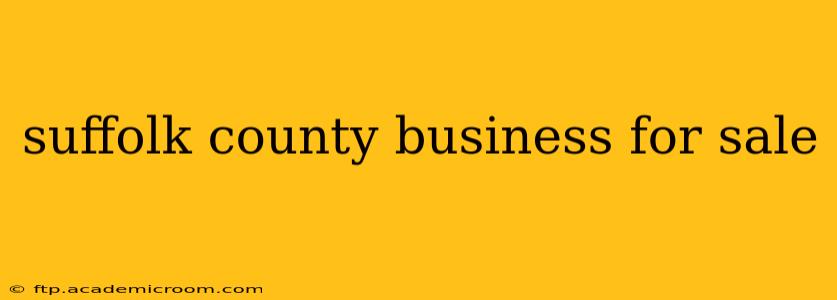 suffolk county business for sale