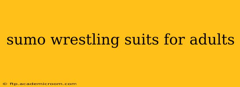 sumo wrestling suits for adults