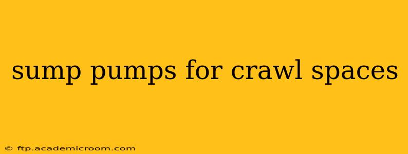 sump pumps for crawl spaces