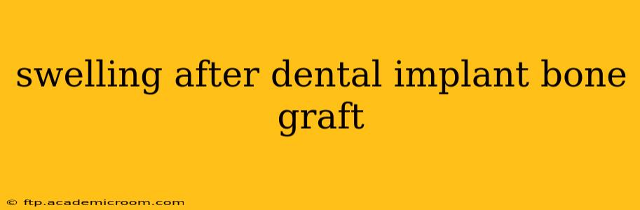 swelling after dental implant bone graft