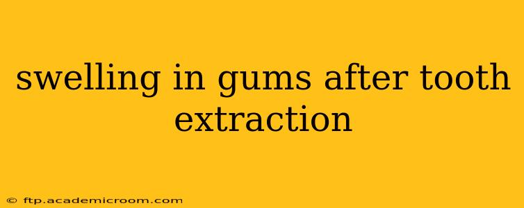 swelling in gums after tooth extraction