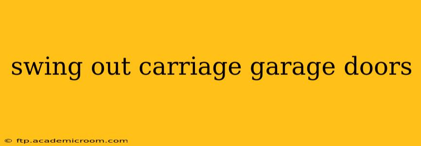 swing out carriage garage doors