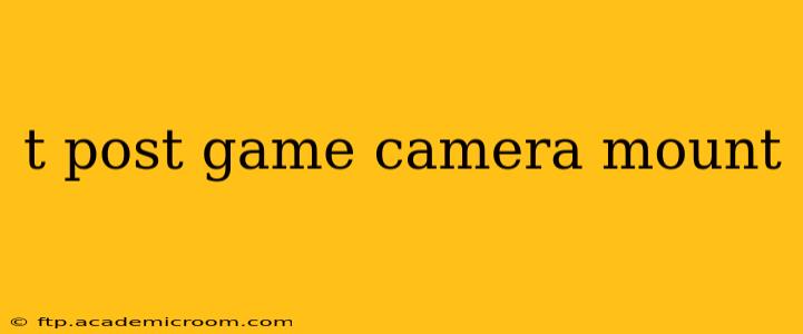 t post game camera mount