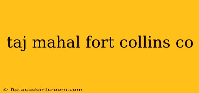 taj mahal fort collins co