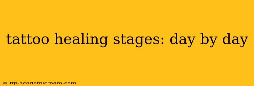 tattoo healing stages: day by day