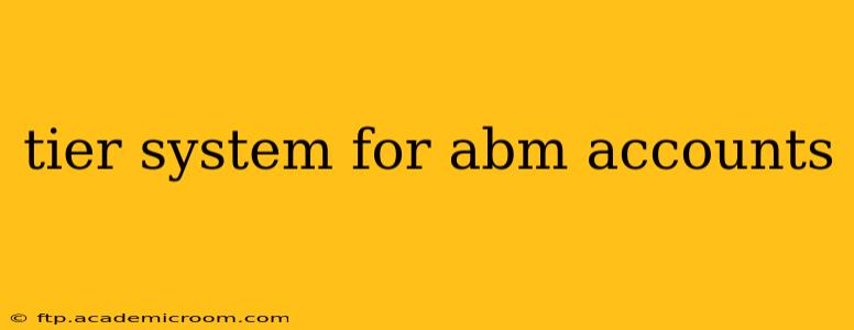 tier system for abm accounts