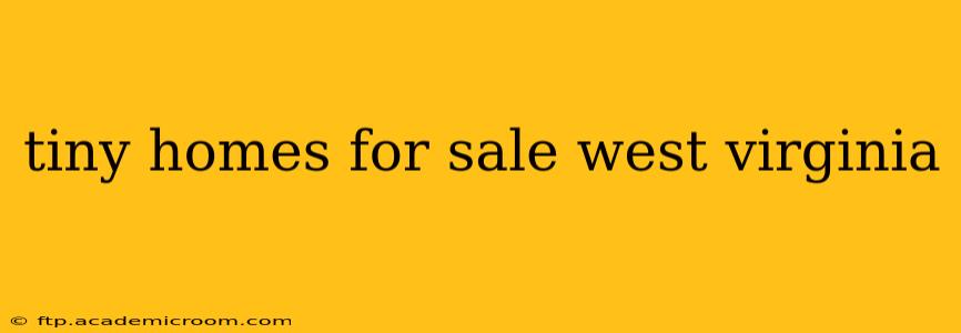 tiny homes for sale west virginia