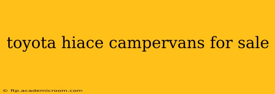 toyota hiace campervans for sale