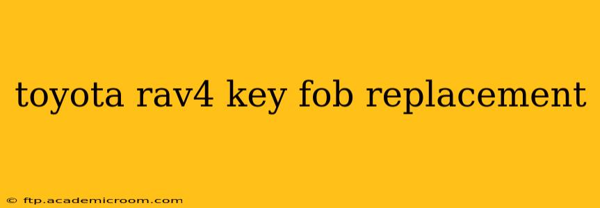 toyota rav4 key fob replacement