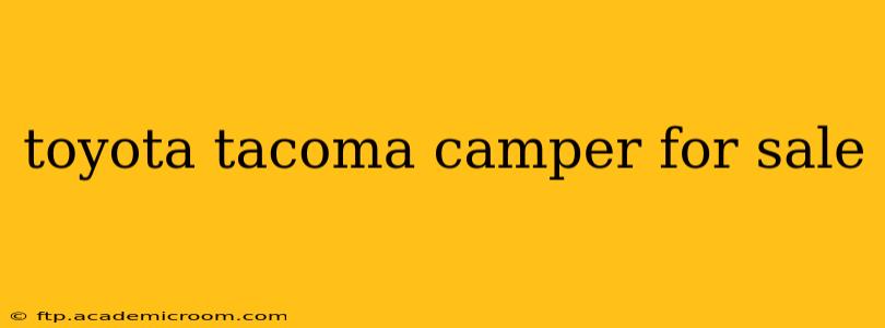 toyota tacoma camper for sale