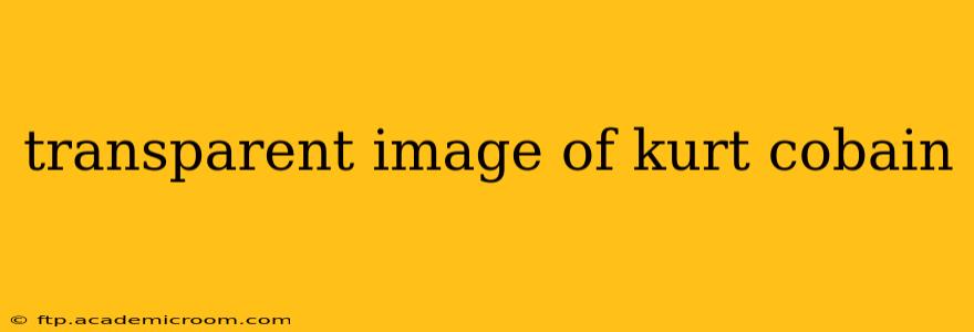 transparent image of kurt cobain