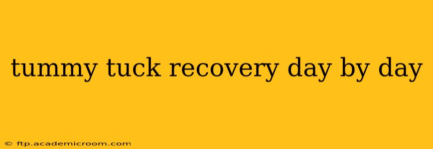 tummy tuck recovery day by day