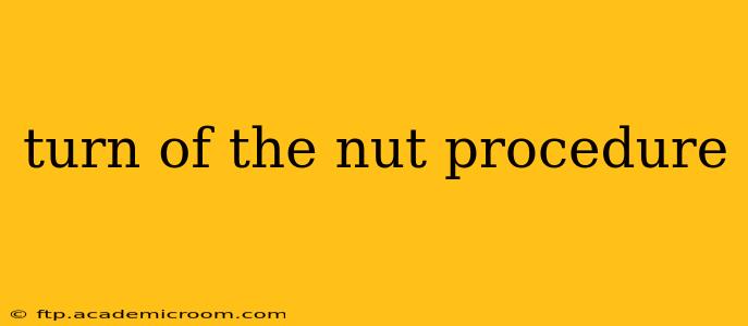 turn of the nut procedure