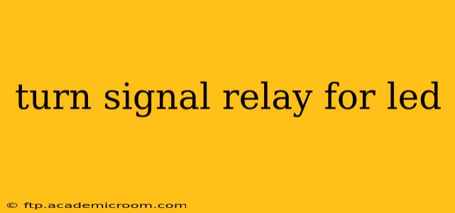 turn signal relay for led