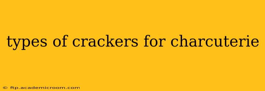 types of crackers for charcuterie