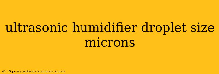 ultrasonic humidifier droplet size microns
