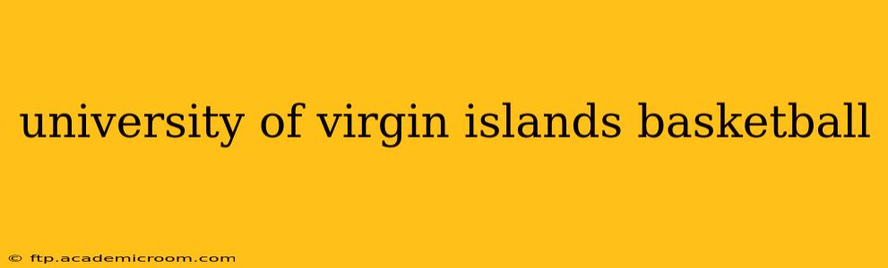 university of virgin islands basketball