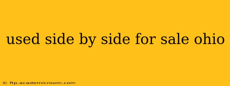 used side by side for sale ohio