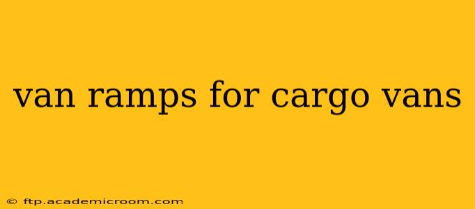 van ramps for cargo vans