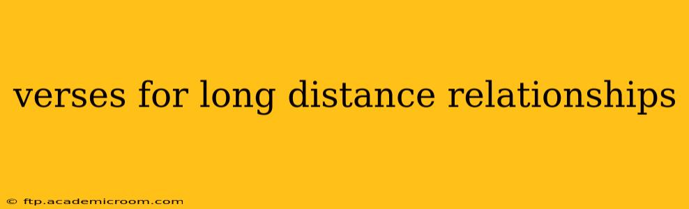 verses for long distance relationships