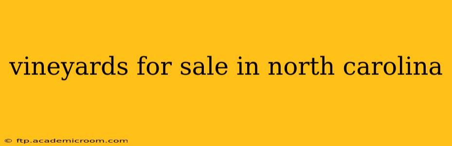vineyards for sale in north carolina