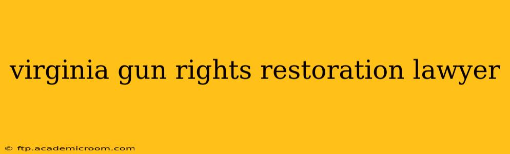 virginia gun rights restoration lawyer