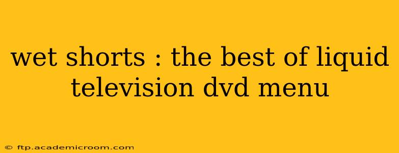 wet shorts : the best of liquid television dvd menu