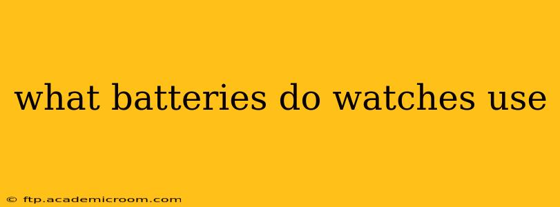 what batteries do watches use