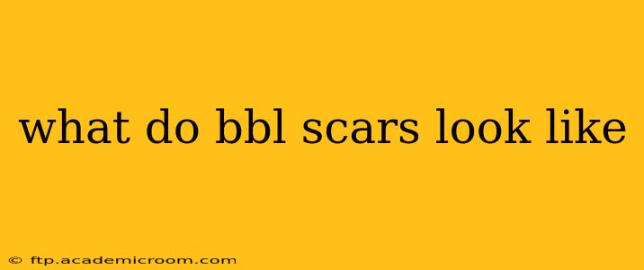 what do bbl scars look like
