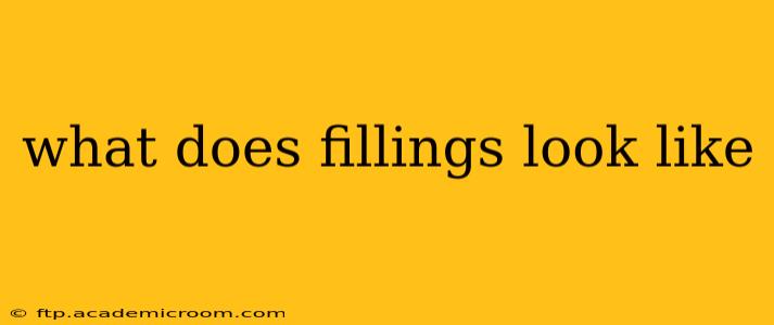 what does fillings look like
