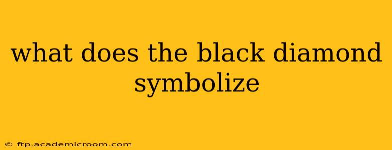 what does the black diamond symbolize