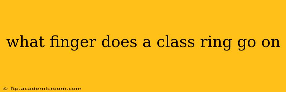 what finger does a class ring go on